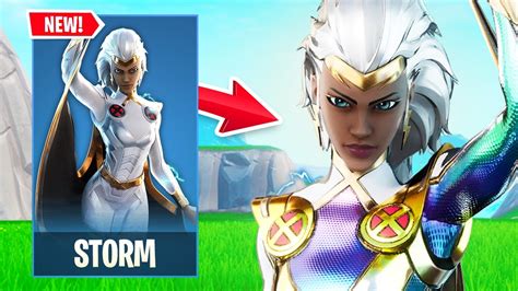 New Storm Skin Gameplay In Fortnite Punk Storm Style Gale Force