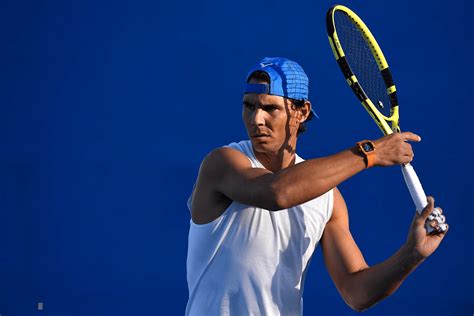 Photos Rafas First Practice Session In Brisbane Rafael Nadal Fans