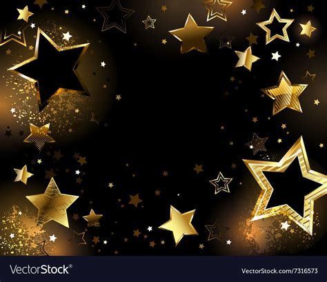 Black Background With Shiny Gold Stars Download A Free Preview Or High