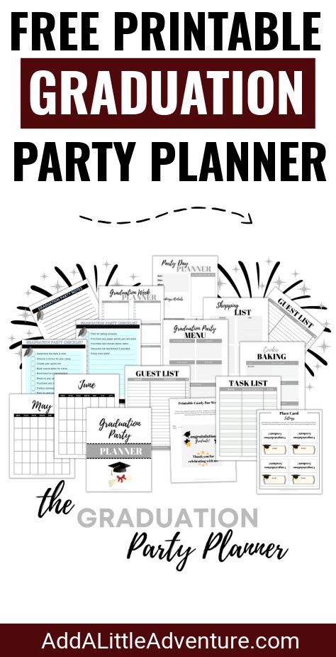 Graduation Party Planner Free Printable Template Artofit