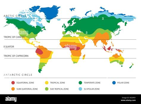 Carte Du Monde Zone Tropique Banque De Photographies Et Dimages à