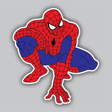 Spider Man Vinyl Stickerdecal Cartoon Comic Avengers Marvel