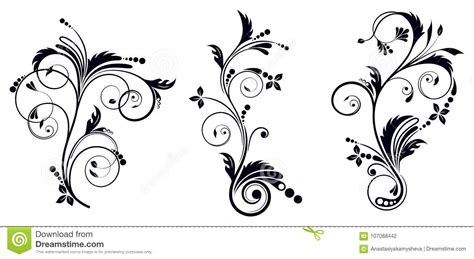 How to create a simple vignetts in photoshop. Black And White Vectore Curl Florish Vignette Stock Vector ...