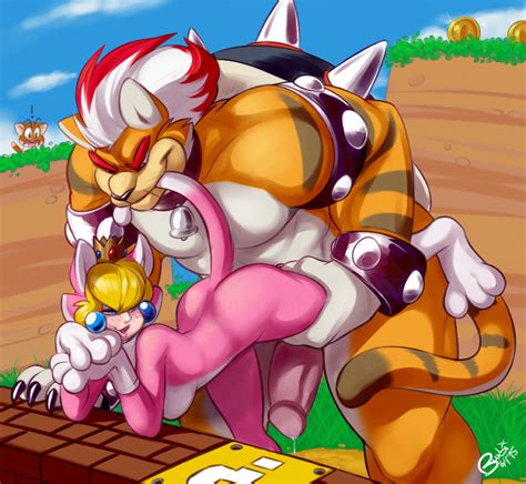 rule 34 anthro being watched bell bite blonde hair blue eyes blush bowser buxbi cat goomba cat