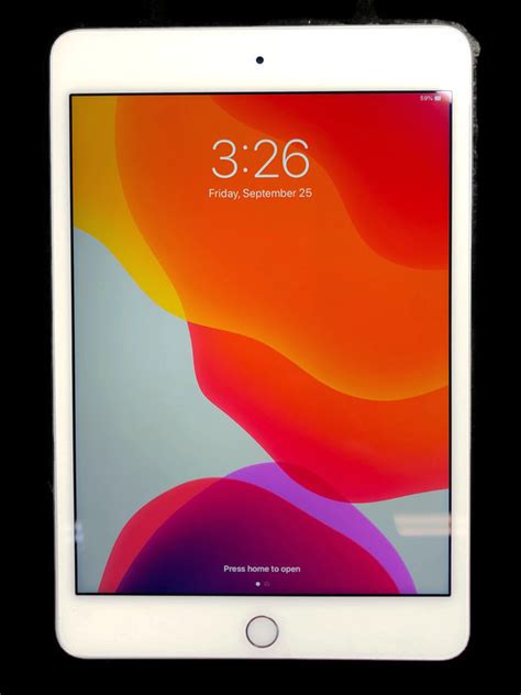 Apple Ipad Mini 4 A1538 128gb Tablet Wi Fi Silver Usa Pawn