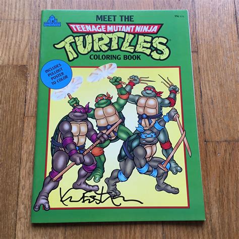 Just add a few nice words to your personal ecard, then send it off to brighten a loved one's day. 1990 Teenage Mutant Ninja Turtles Coloring Book, signed by ...