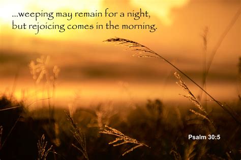Psalm 305a Verse Of Comfort And Encouragement The Night Might Be