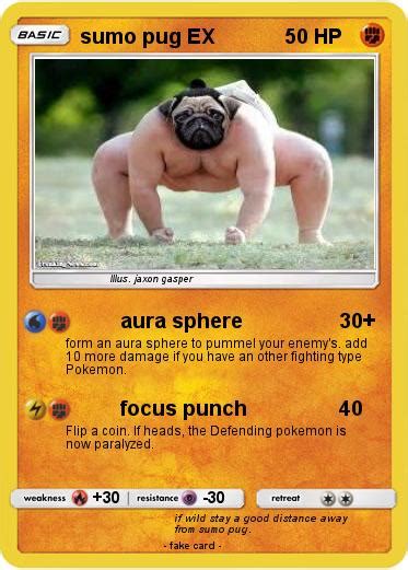 Pokémon Sumo Pug Ex Aura Sphere My Pokemon Card
