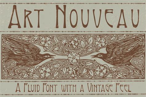 Art Nouveau Font Fonts Creative Market