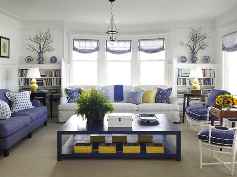 Navy Blue Grey And Yellow Living Room Living Room Home Decorating
