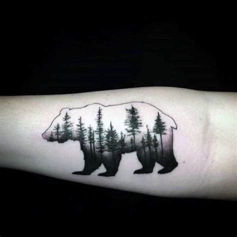 Bear Outline Tattoo Ideas Photos