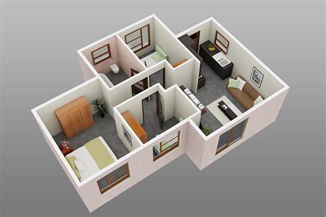 Nowadays, everybody wants to build beautiful residential houses at a low cost. 3 Bedroom 1 Bathroom Family Home - Affordable Housing ...