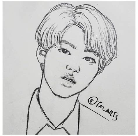 Bts Rm Easy Drawing Abiewhi