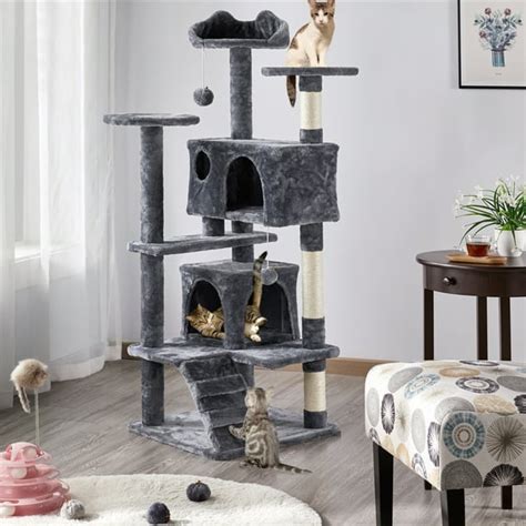 Yaheetech 545h Multilevel Cat Tree Condo Tower With Scratching Posts