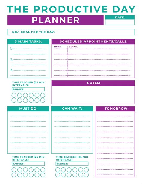 The ideal employee is someone who wants to learn and craves improvement. Daily Productivity Planner and Challenge Printables | Mama ...