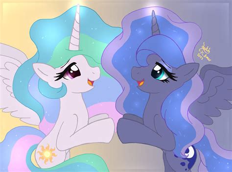 mlp fim princess celestia and luna 2 by joakaha on deviantart