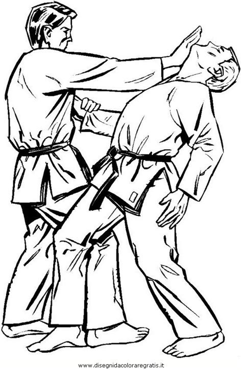 Disegno Judo Categoria Sport Da Colorare