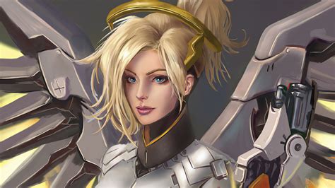 Mercy Overwatch 2 Artwork 4k Wallpaperhd Games Wallpapers4k