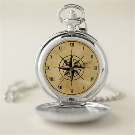 Compass Rose Pocket Watch