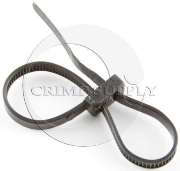 Double Loop Cable Tie Inch Lb Uv Black