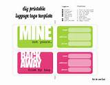 Luggage Tag Business Card Template Pictures