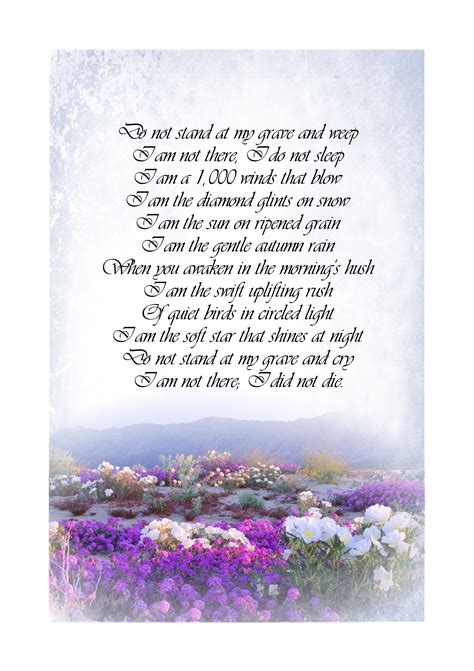 30 Lovely Funeral Poems About Flowers Poems Ideas