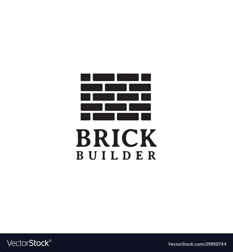 Brick And Tile Company Logo Design Template Vector Image