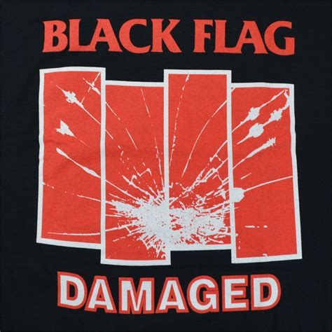 Black Flag Damaged Tシャツ Black Tradmode