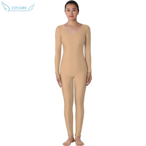 Golden Lycra Headless Zentai Suit Spandex Full Body Skin Tight Jumpsuit