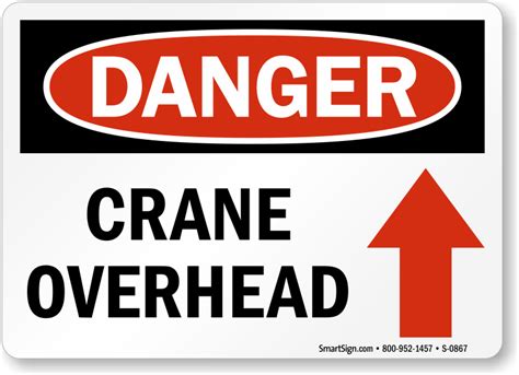 Our crane and hoist safety signs help to prevent accidents caused by a dangerous swing radius or proximity to heavy crane loads. Crane Safety Signs | Hoist Safety Signs