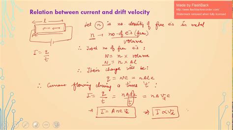 33 Class 12 Physics Chapter 3 Relation Between Current And Drift