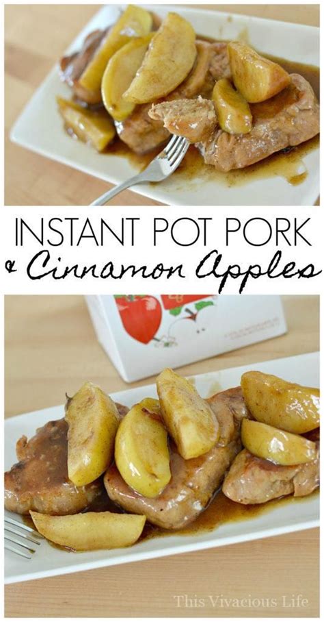 It's spiced perfectly to evoke warm, comforting fall flavors and is absolutely gorgeous. Instant Pot Pork Chops with Cinnamon Apples | Recipe ...