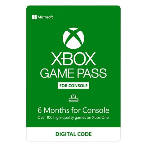 Microsoft Xbox Game Pass Microsoft Xbox One T Card