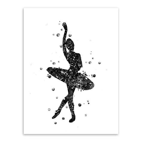 Triptych Modern Black White Abstract Ballet Dance Art Prints Poster Be