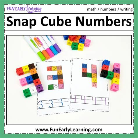 Snap Cube Numbers Fun Early Learning