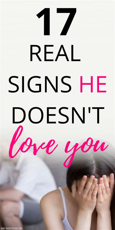 Signs He Doesn T Love You Anymore Relationships Problems Advice