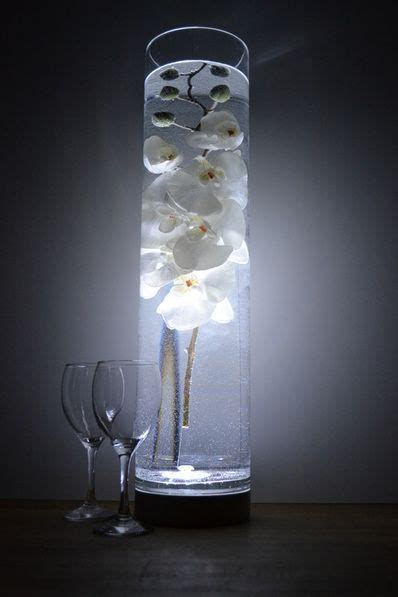 Submerged Flower Centerpieces With Calla Lily And Orchids Submerged