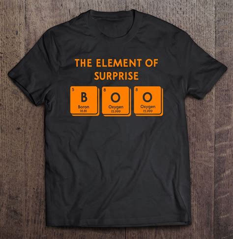 Boo Element Of Surprise Halloween Periodic Table Diy Costume