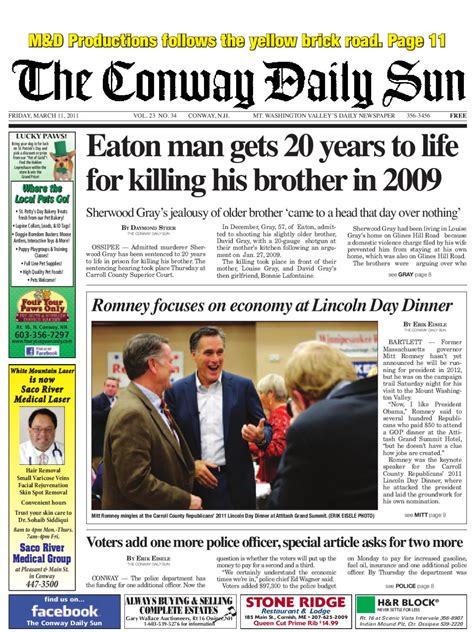 the conway daily sun march 11 2011 by daily sun issuu