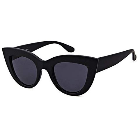 Women Cat Eye Sunglasses Clout Goggles Plastic Frame Mod Style Retro