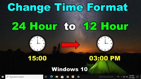 How To Change Time Format From 24 Hour To 12 Hour In Windows 10 Youtube