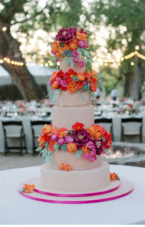 700 Best Images About Colorful Wedding Cakes On Pinterest Weddingcake