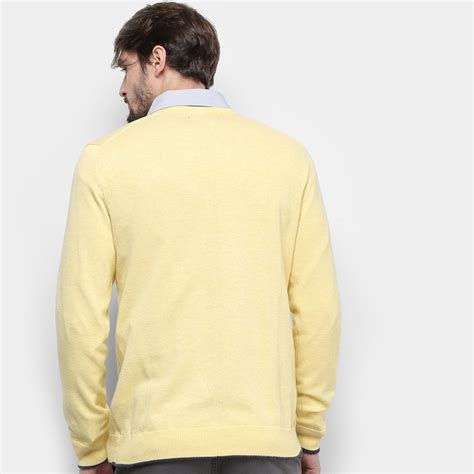 Suéter Tricot Aleatory Masculino Amarelo Netshoes