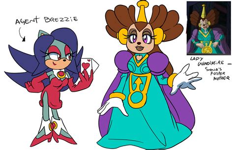 Ladies By Drawloverlala Redesigns Of Breezie From Delightful Sonic
