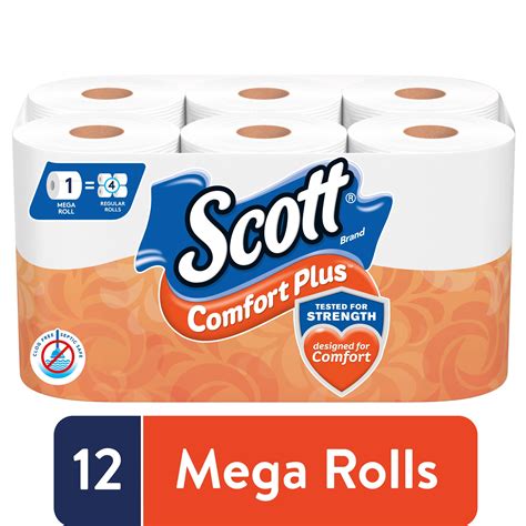 Scott Comfortplus Toilet Paper 12 Mega Rolls