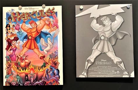 Hercules 1997 Original Disney Presskit Movie Poster Hollywood