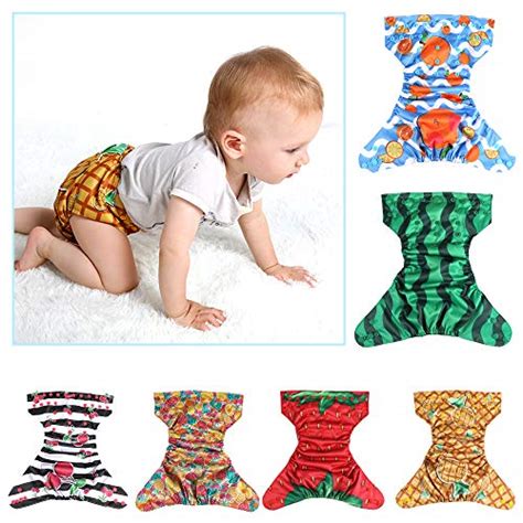Lictin 6 Pack Baby Cloth Diapers One Size Adjustable Washable Reusable