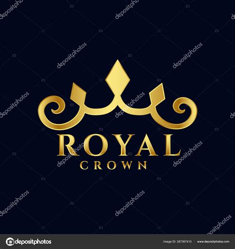 Royal Crown Logo Concept Premium Icon Design Stock Vector Image By