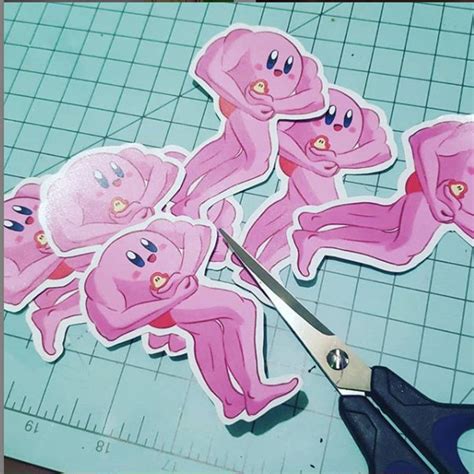 Cursed Kirby Stickers Etsy