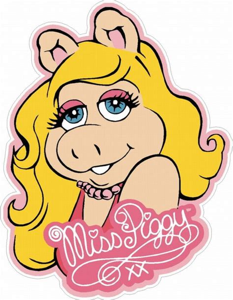 Miss Piggy Color Decal Pro Sport Stickers